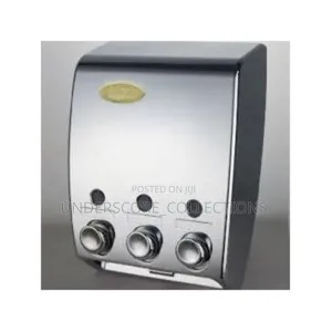Generic Wall-Mounted Soap Dispenser With Three Separate Compartments