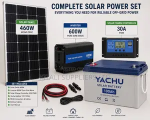 460w Off-Grid Solar Power System – Complete Home Solar Kit