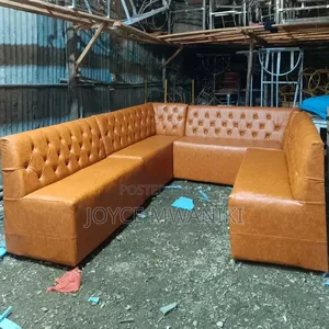Restaurant Couch, Gold Colour U Shape