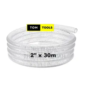 2 Inch X 30m Clear Wired Heavy Duty Suction Pipe