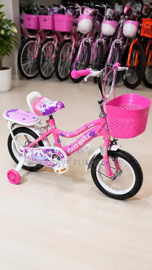 Flexibikes Girls Bicycle Size 12 – Basket, Carrier Training Wheels