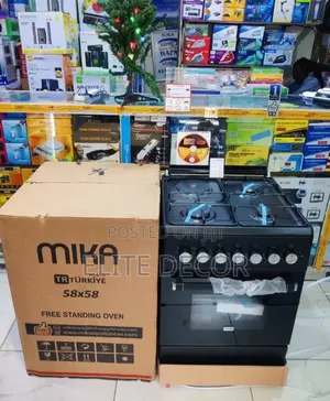 Mika Standing Cooker 3 Gas + 1 Electric, 58x58cm* *Mst58u31e3 Blem