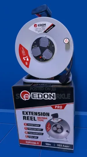 50m Edon Heavy Duty Extension Cable Reel.