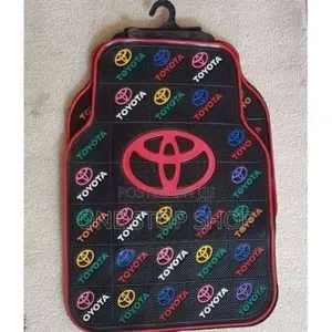 Toyota Flowered Logo Writing Multi_colored Car Interior Floor Mats