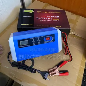 Professional 12v/24v Automatic Battery Charger With LCD Display