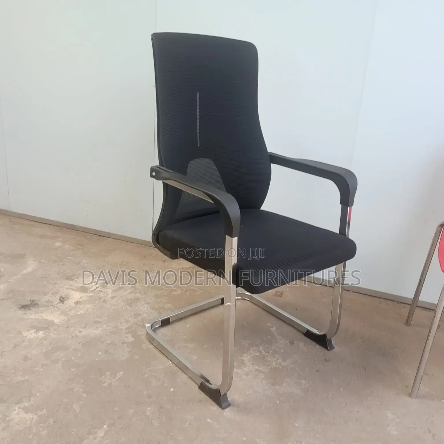 A Black Office Visitors Chair