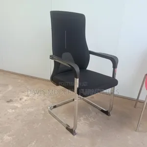 A Black Office Visitors Chair