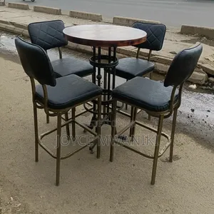 Modern High Bar Chairs and Table 