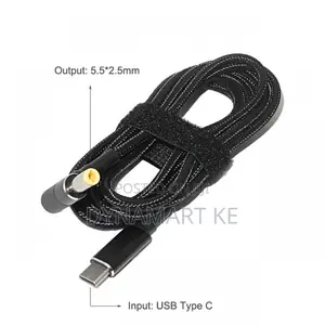 Usb C to Dc 5.5x2.5mm Dual Chip Pd E-Marker 100w Laptop Cable for Asus