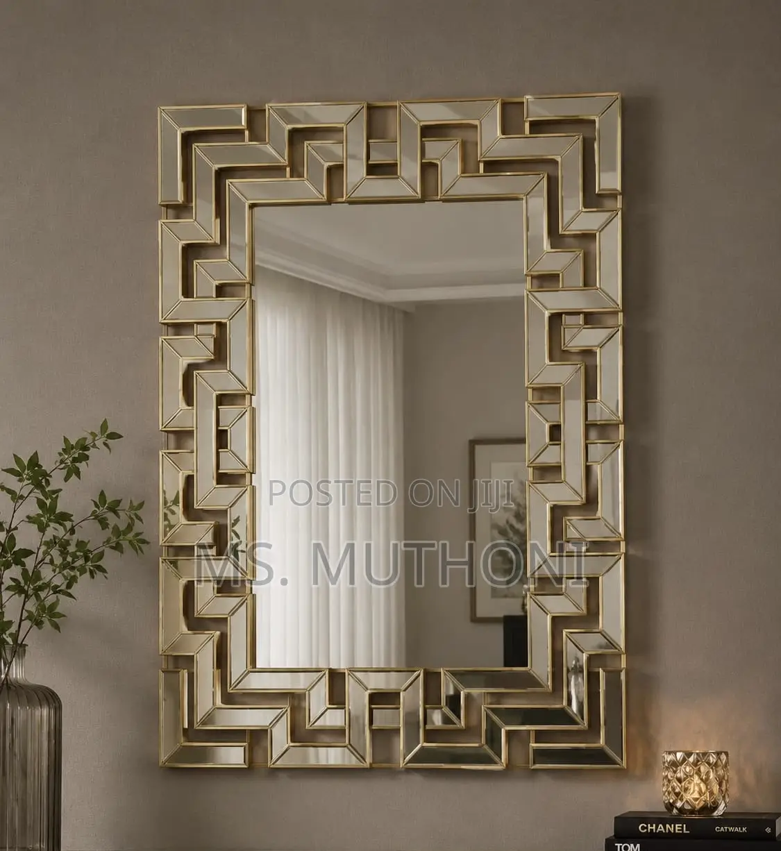 Decorative Shyfoy 40" Rectangular Wall Mirror (102*76)