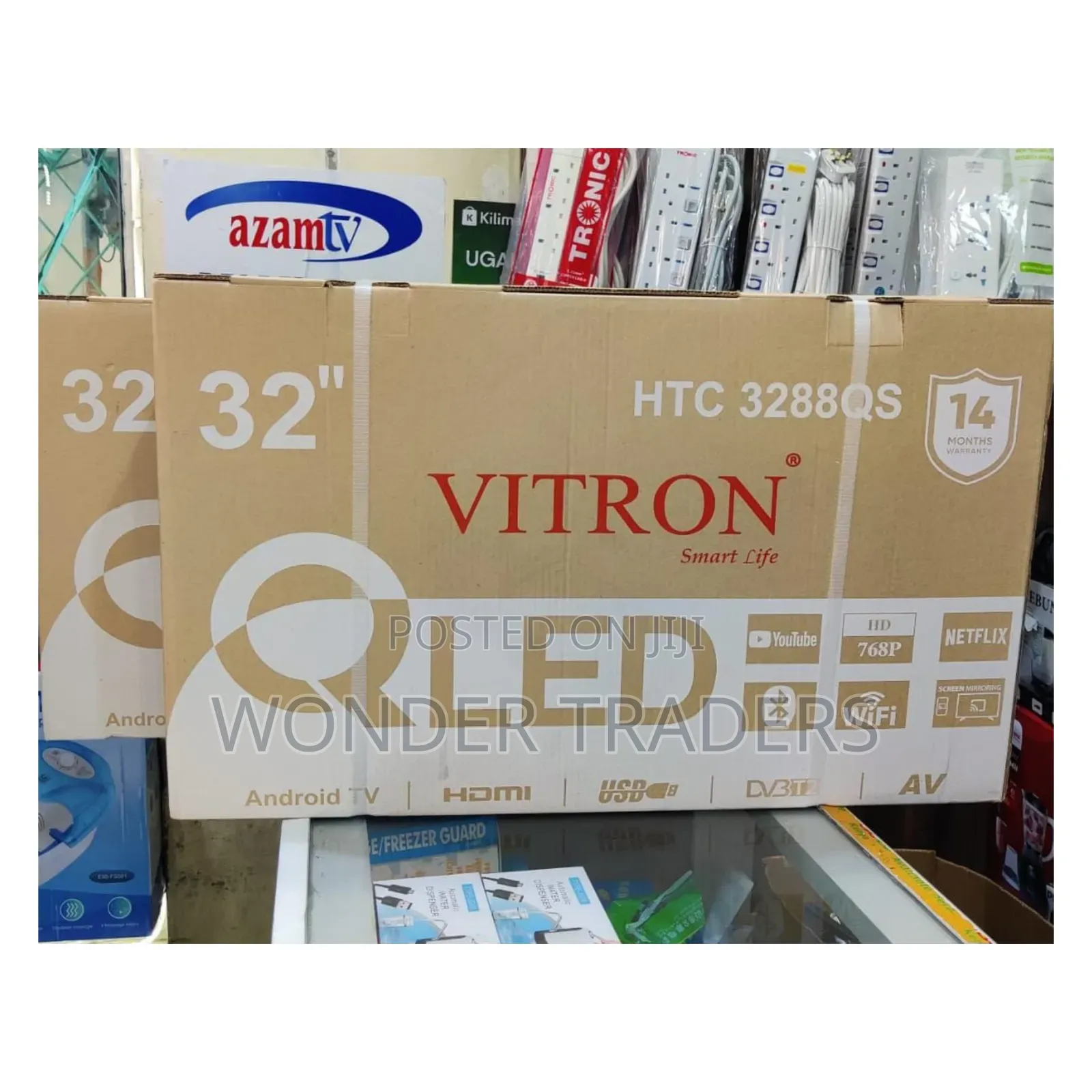 *Vitron 32" Qled Smart Android Frameless With Bluetooth