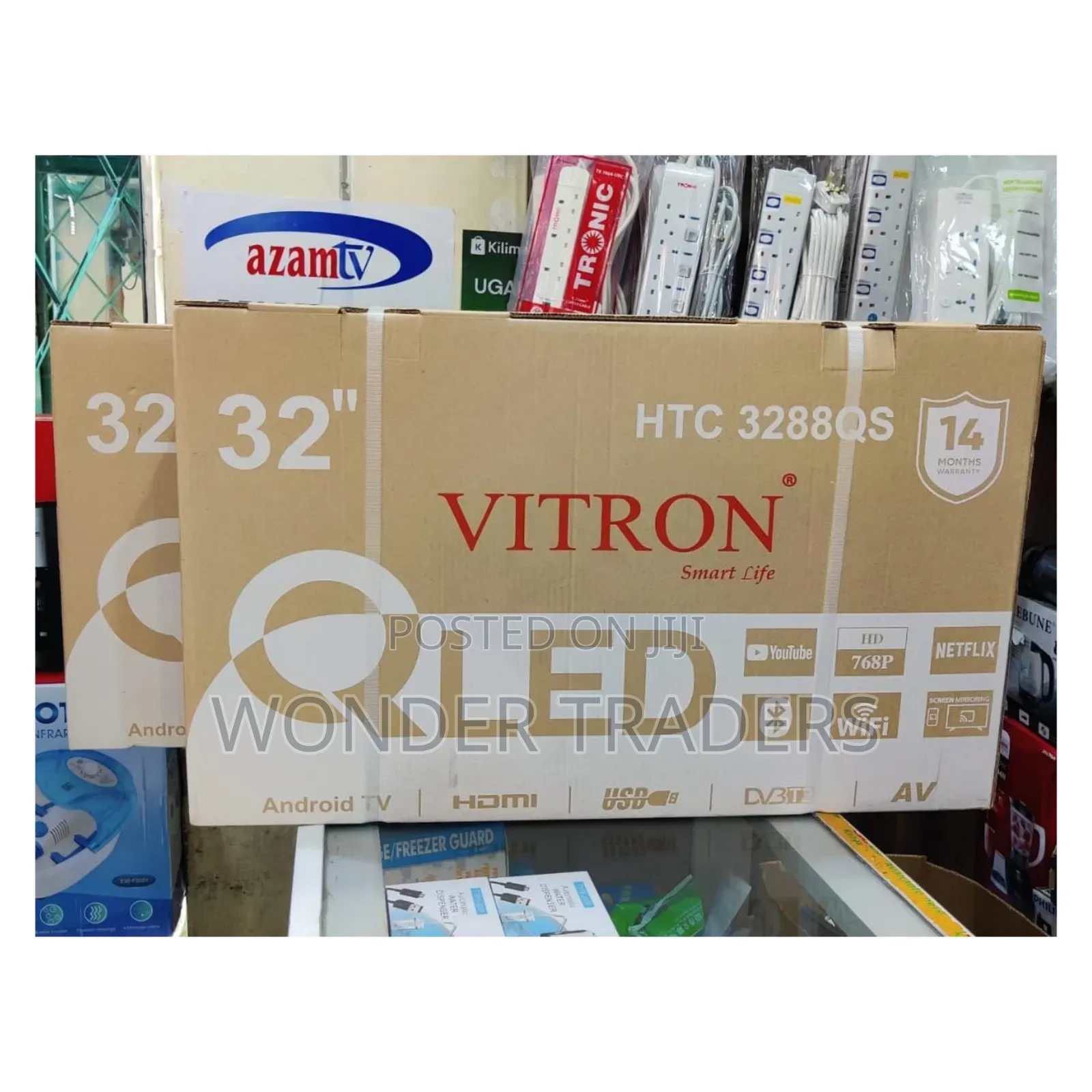 *Vitron 32" Qled Smart Android Frameless With Bluetooth
