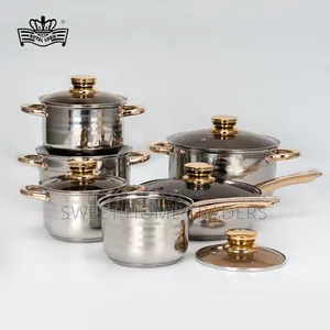 12pc Edebbefg Heavy Duty Cookware Set