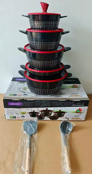 High Quality 12pcs Lakyrain Granite Cookware Set