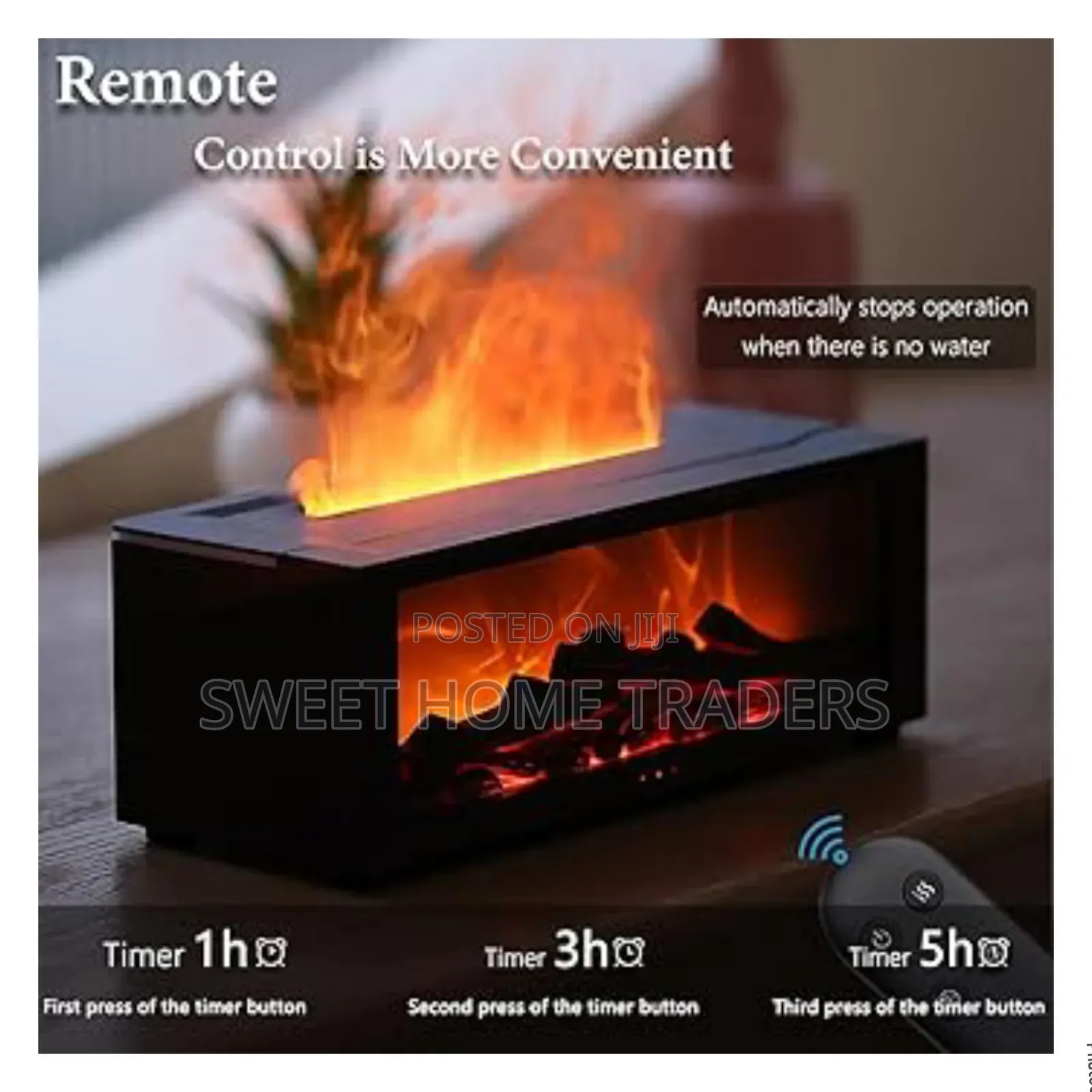 Remote Control Fireplace Diffuser Humidifier