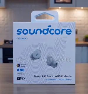 These Are Soundcore Sleep A30 Smart Anc Earbuds by Anker.
