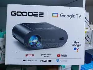 This Is a Goodee Gd500 Plus Smart Projector Featuring Google Tv