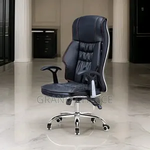 Leather Executive Office Chair With Plastic Hand