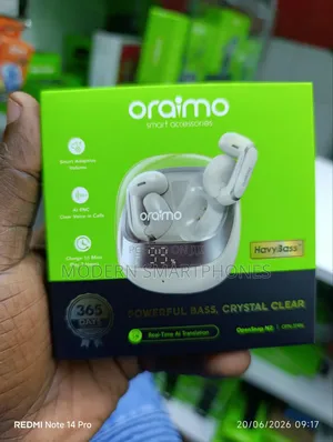 Oraimo Opensnap N2 Deep Bass Open-Ear True Wireless Earbuds