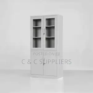 2-Door Half Glass Document Cabinet