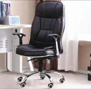 Clean Black Executive Leather Chair