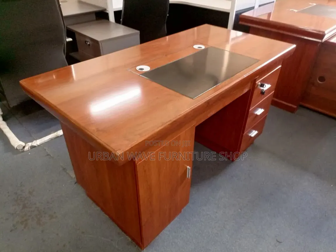 Clean Executive Director Office Desk Setup
