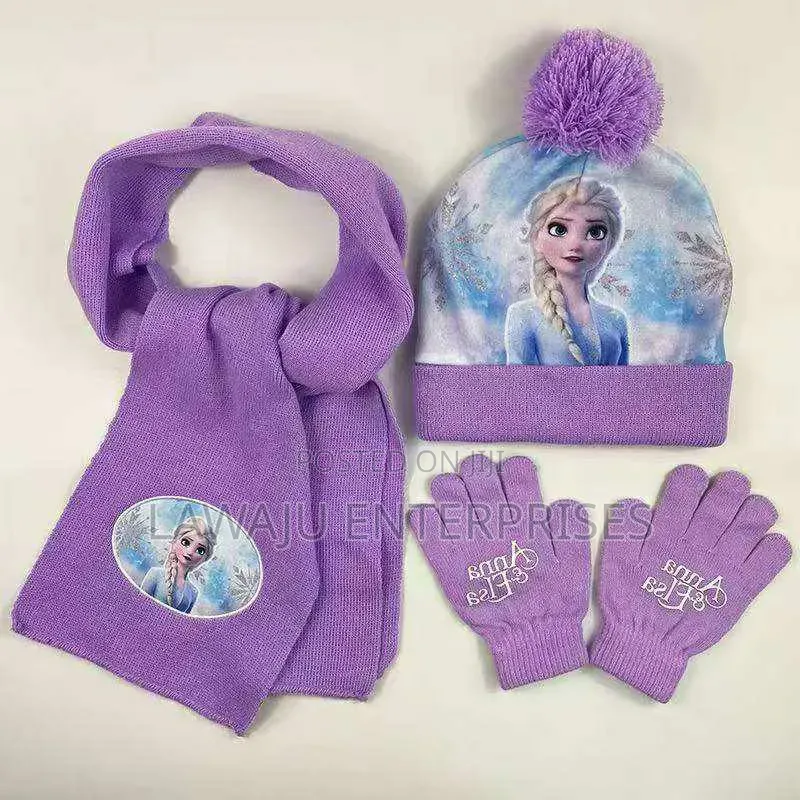 Elsa Anna Beanie Set