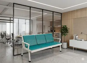 Office Benches; Three Seaters Leather Upholstered Reception Bench