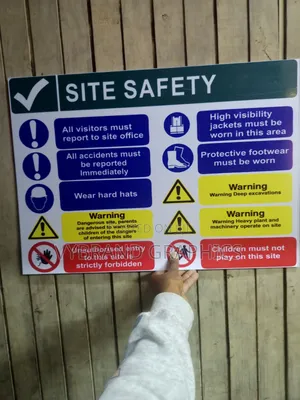 Construction Site Signage Printing Nairobi (A3) – KSH 500