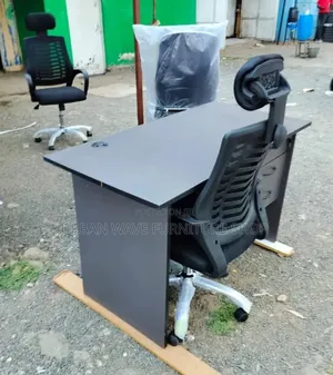 Quality Study Desk and Headrest Office Chair
