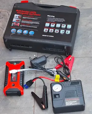 Multifunctional Car Jump Starter With Air Compressor – 12v, 99,800mah