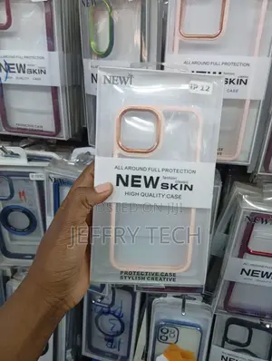 iPhone 12,Pastel Pink Finish, Electroplated Metallic Edges,Case