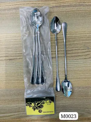 Heavy Gauge Long Tea Spoons – 6pcs Set