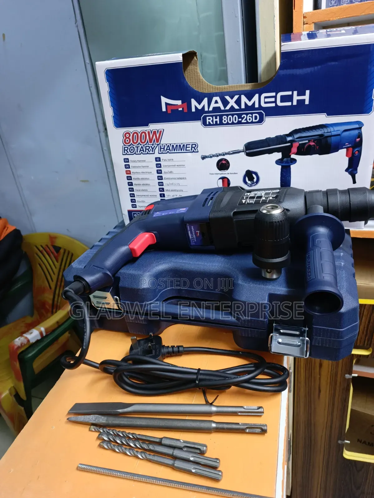 Maxmech Electric Rotary Hammer Drill 800watts