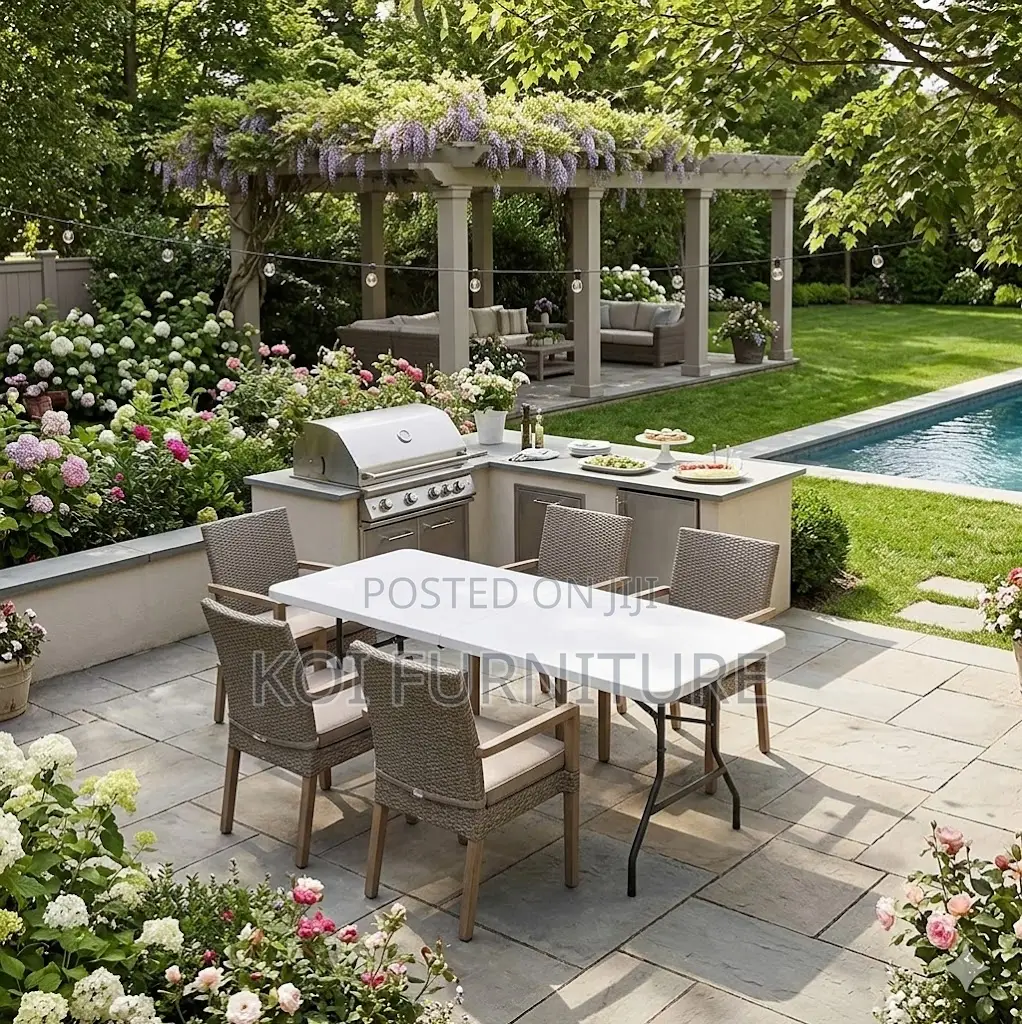 Home Table; White Foldable Home Outdoor Gardens Training Table