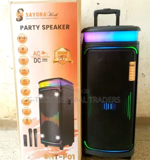 Sayona Partybox 20000w SHT-01 Ac/Dc With 2 Microphones