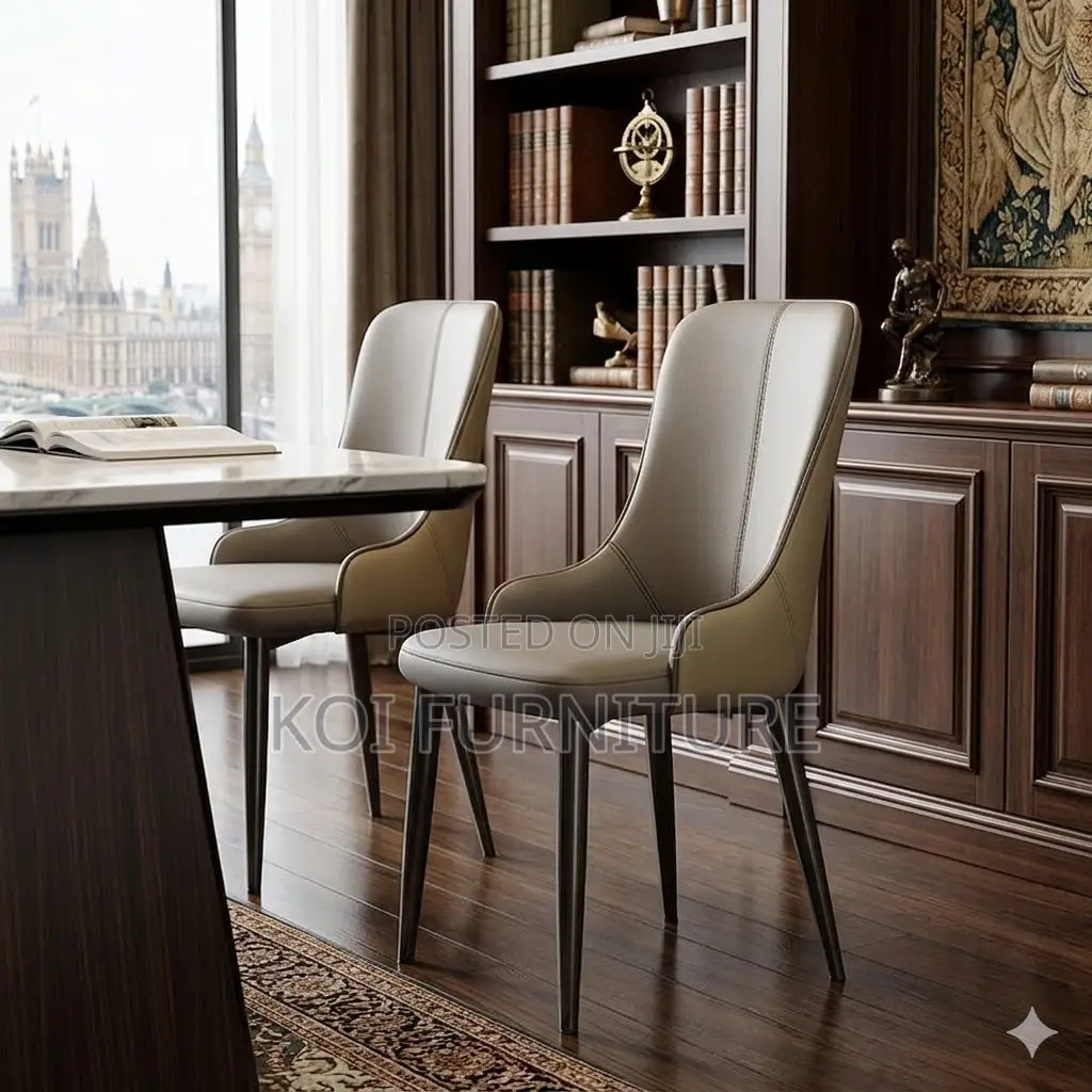 Dining Chairs; Upholstred Home Leather Dining Chairs