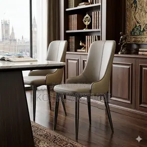 Dining Chairs; Upholstred Home Leather Dining Chairs