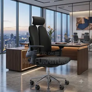 Office Chairs; Dual Backrest Orthopdic Office Fabric Reclining Chairs