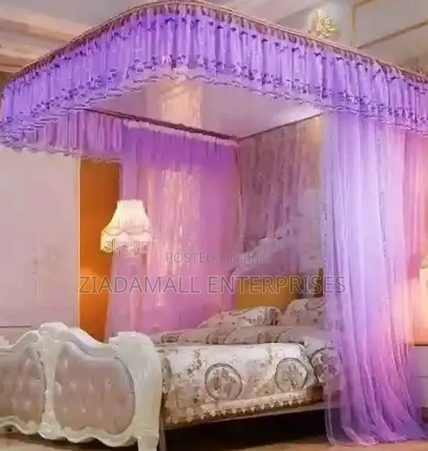 Strong Frame 2-Stand Mosquito Net 5×6 Ft Comfortable Night Protection