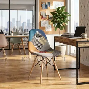 Dining Chairs; Multi Colored Eames Brandeen Dining Chairs