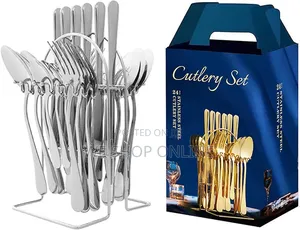 24pc Cutlery Set (Silver Colour)