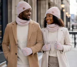 Knitted Hat Scarf Gloves