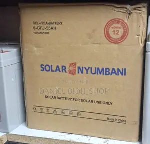 Gel Vrla Solar Nyumbani Backup Battery 55ah 12v