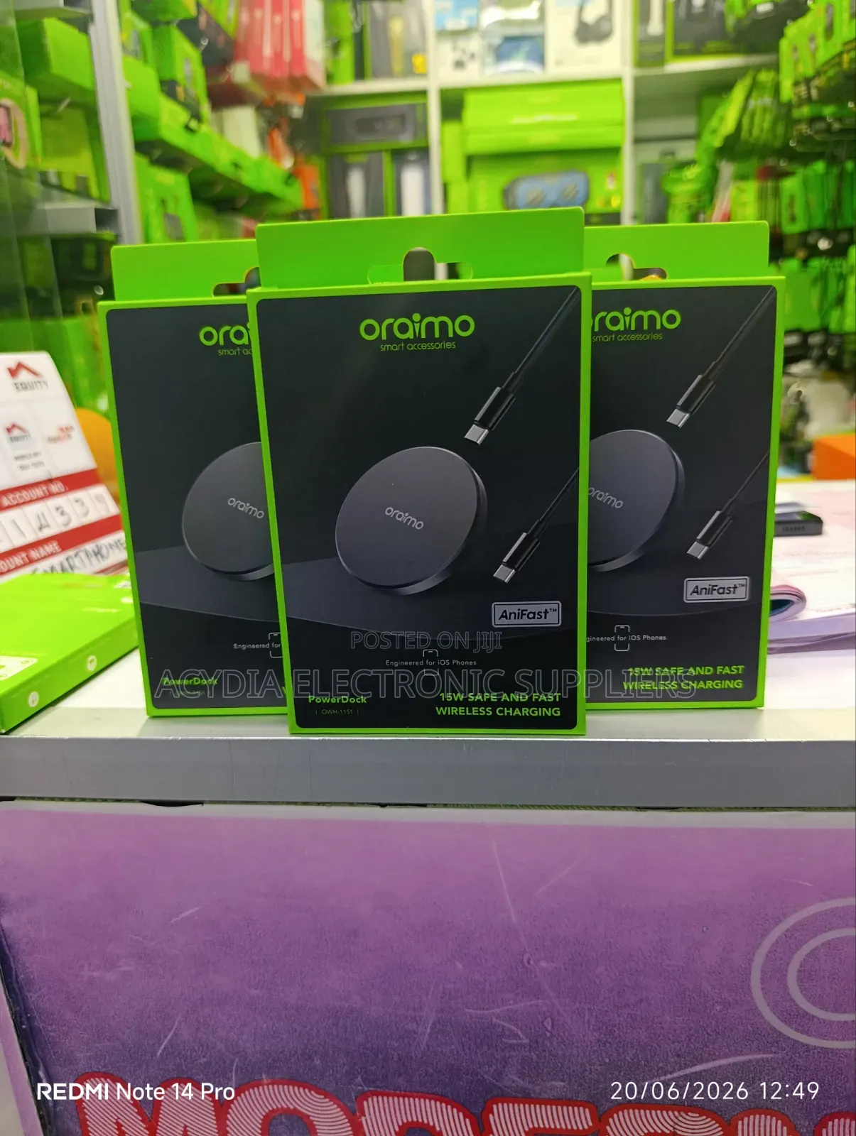 Oraimo Powerdock 15w Safe and Fast Wireless Charging