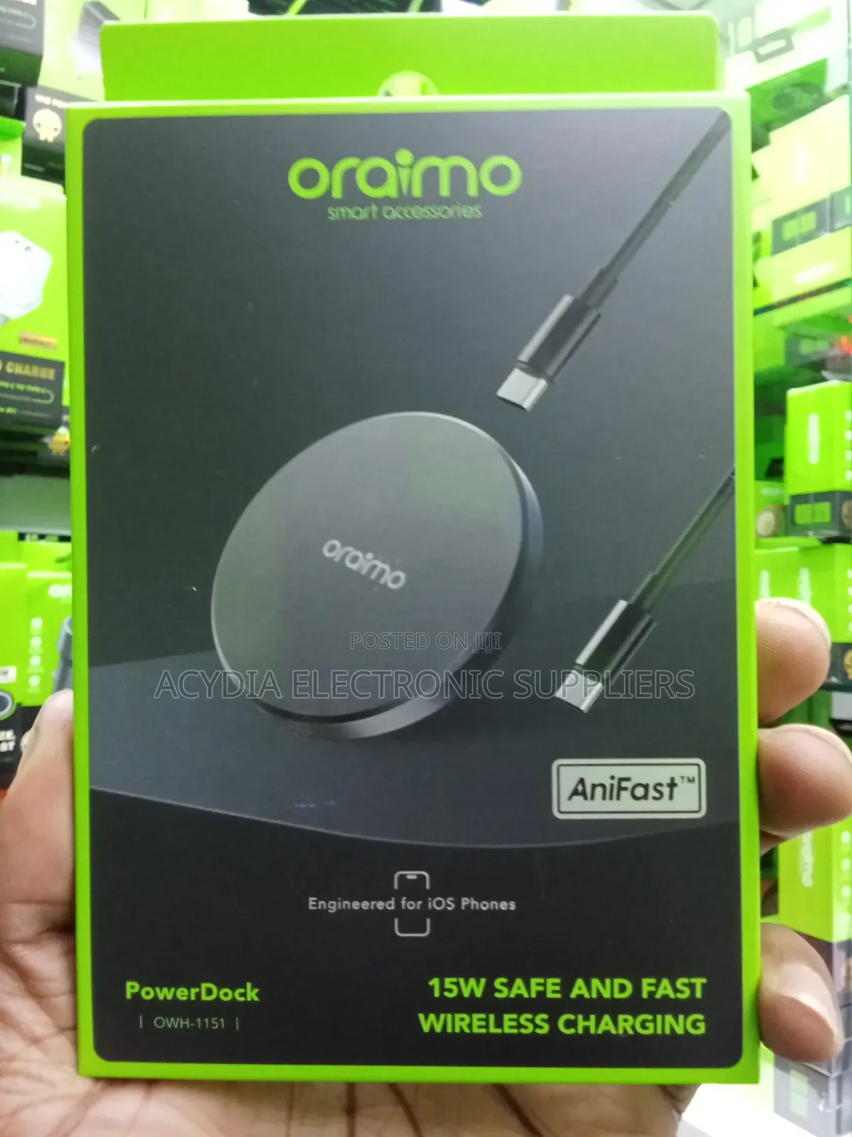 Oraimo Powerdock 15w Safe and Fast Wireless Charging