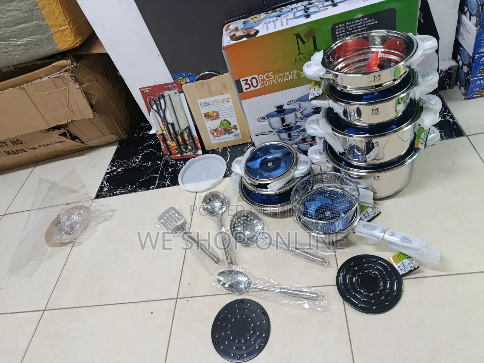 30pc Stainless Marwa Cookware