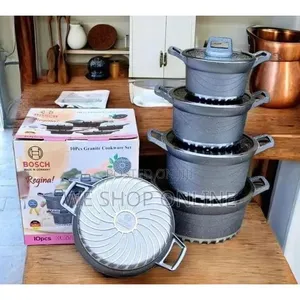 Bosch 10pc Cookware, Grey.