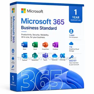 Microsoft 365 Business Standard 1tb 1 Year 1 User Bind Key