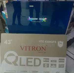 Vitron Qled Model 43" Inches Smart Android + Bt, Hdmi L(Frameless)